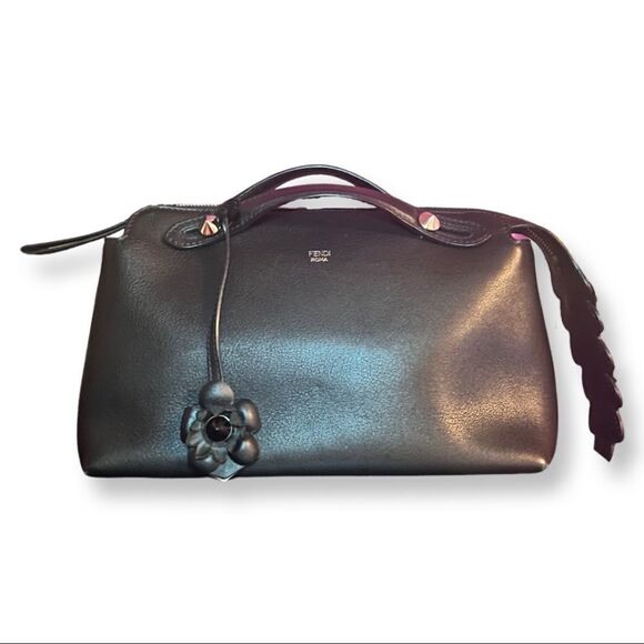 Fendi By The Way 2 Way Medium Bag with Floral Accents - Picture 1 of 13